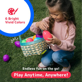 PREXTEX Easter eggs used as party decorations and prizes at events.