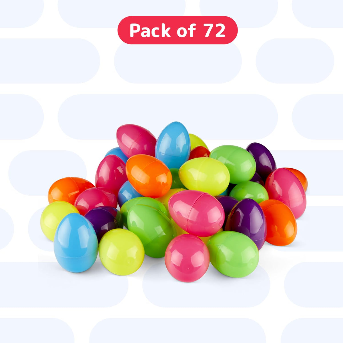 PREXTEX Easter eggs with secure snap lids reusable for yearly celebrations.