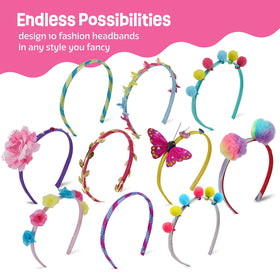 Pretty Me faux fur pom poms add playful texture