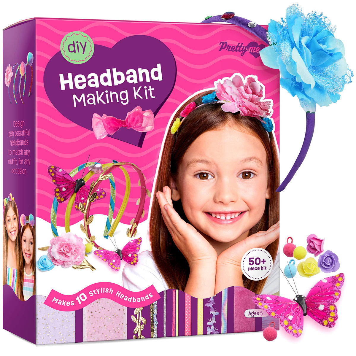 Pretty Me headband making kit open box inspires creative outfits