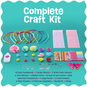 Pretty Me headband making kit with ten headbands enables mix-and-match outfits