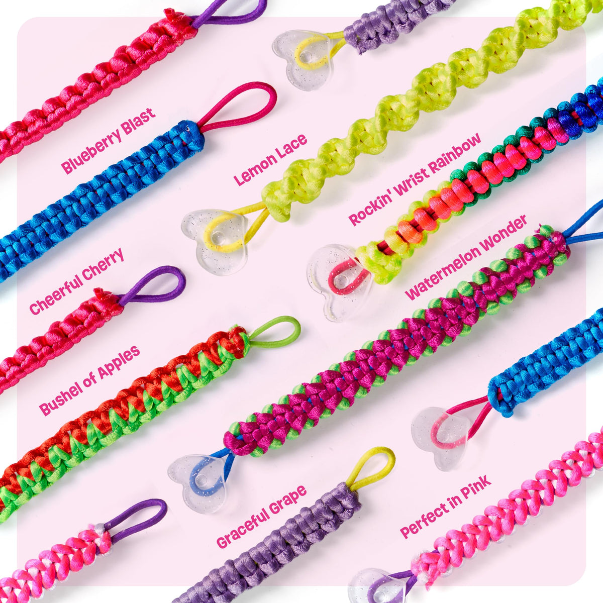 Heart-shaped clasps from Pretty Me for cute bracelet closures