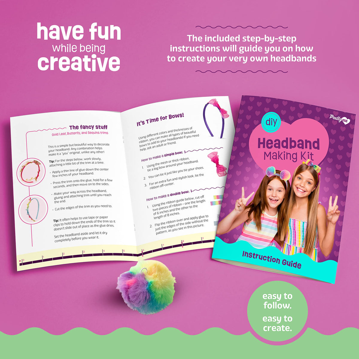 Pretty Me illustrated guide supports fun, step-by-step crafting