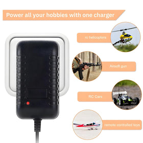 Prettyia RC charging for remote cars and aircraft with NiMH packs.