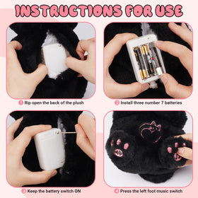 Prewplam Breathing Cat plush lights and embroidered feet offer gentle sensory cues.
