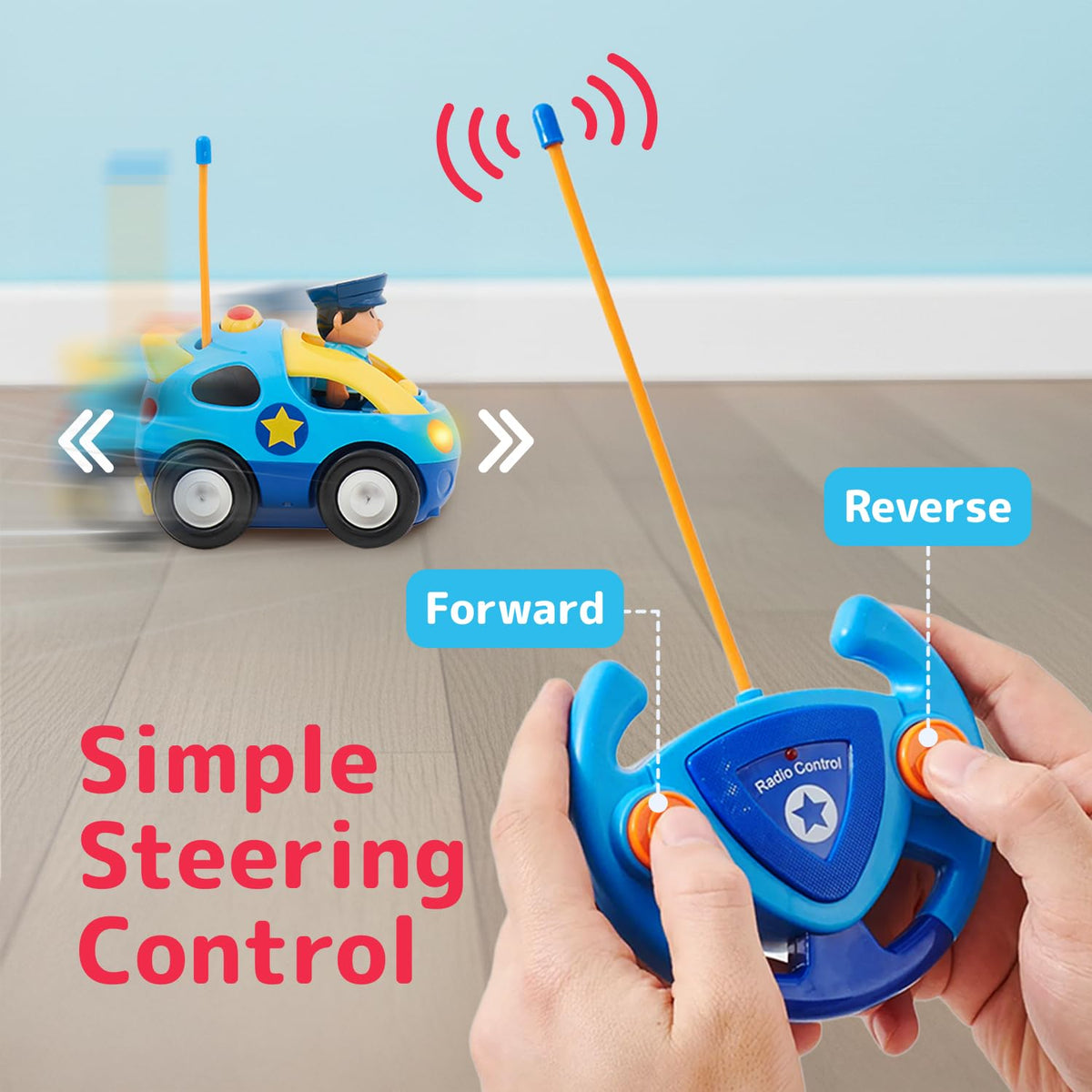 PREXTEX cars with honking sirens for lively playtime
