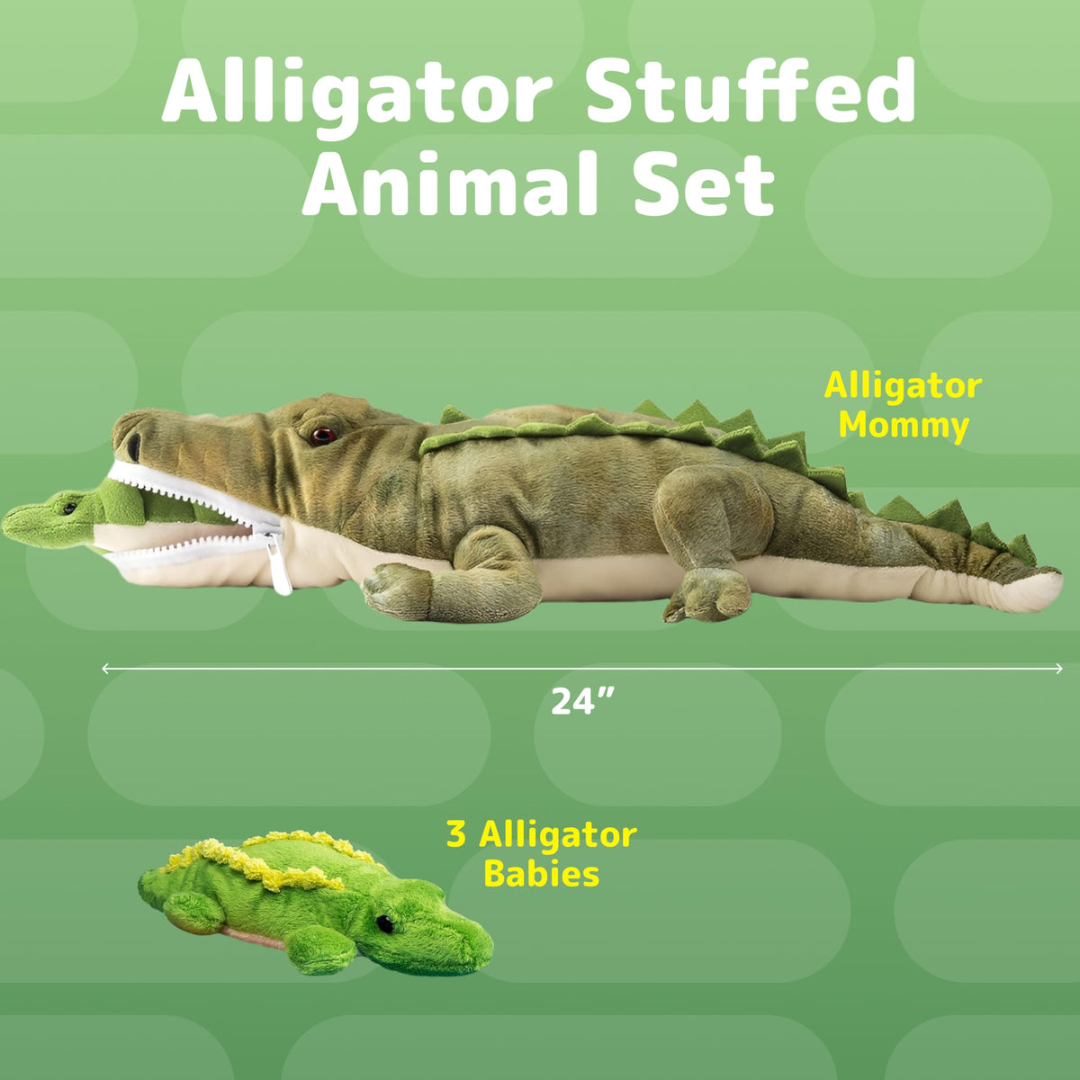 PREXTEX soft alligator plush closeup shows cozy fabric and kid-friendly texture.