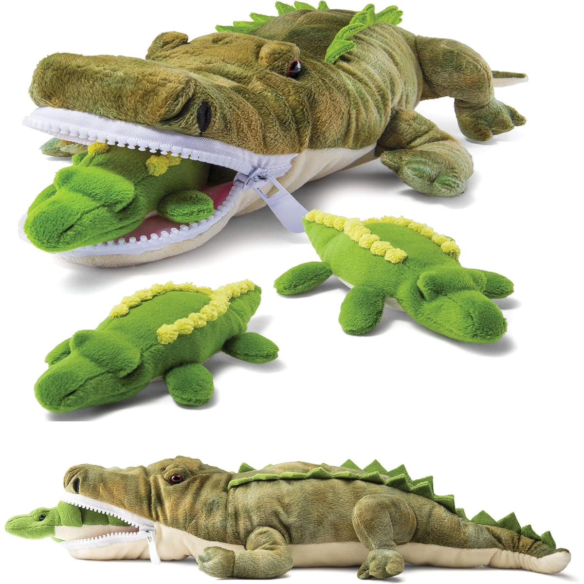 PREXTEX stuffed alligator plush, 24-inch size for cuddly imaginative play.