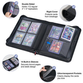 PREZA Double-sided sleeves protect and let you view both card sides.