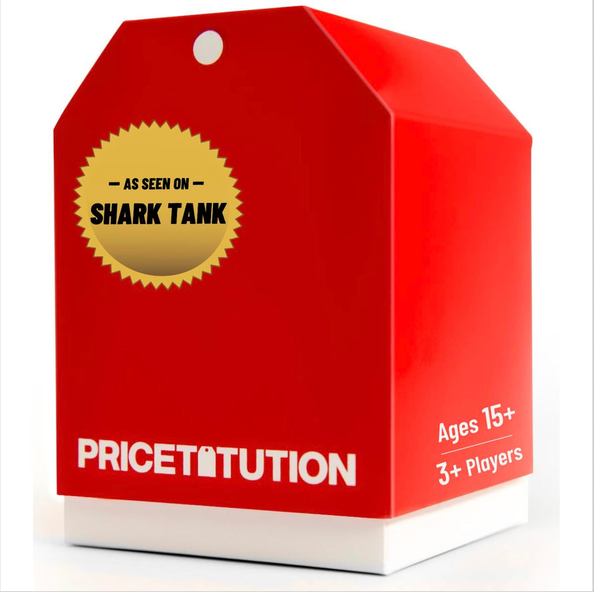 Pricetitution card game packaging box, compact and gift-ready for easy storage.