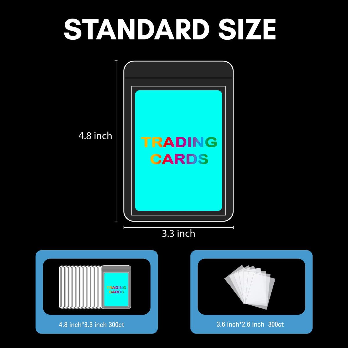 Prilino 600ct semi-rigid card holders side view demonstrates sturdy, impact-resilient storage