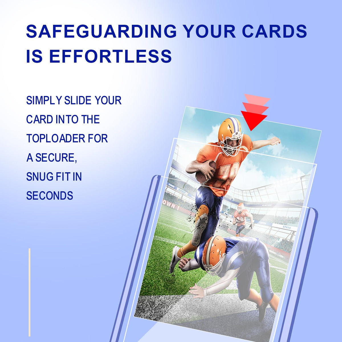Prilino protected display of cards with easy access and organization