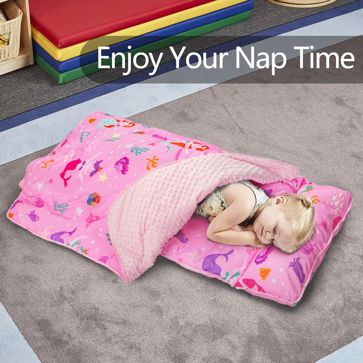 Primlect 55x22-inch nap mat thicker for better support.