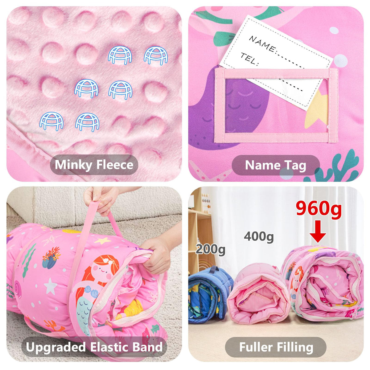 Primlect detachable nap mat blanket nest.