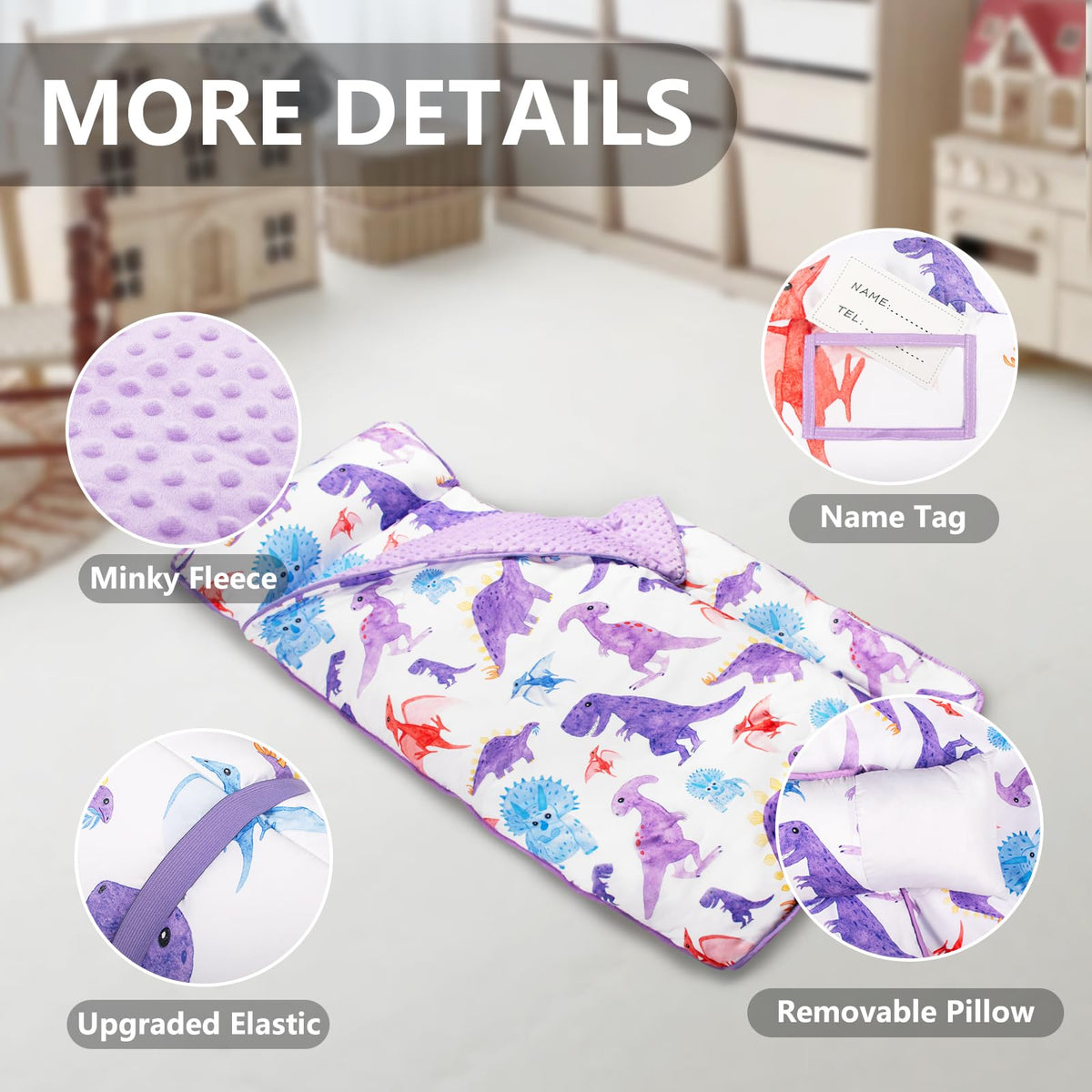 PRIMLECT durable roll band secures mat for storage and transport.