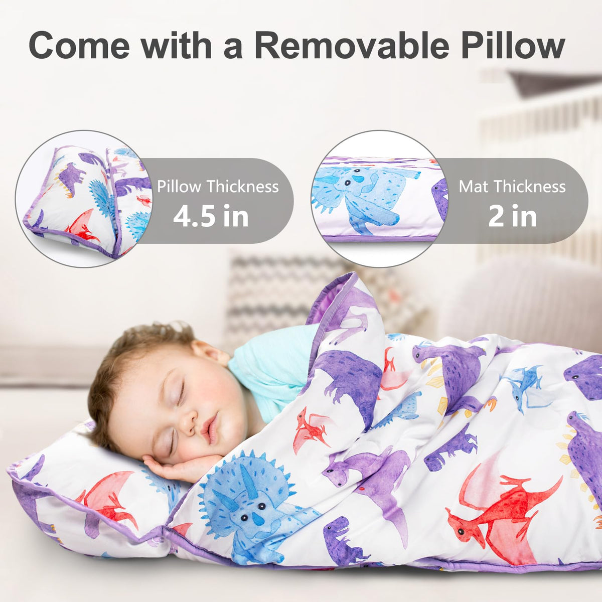 PRIMLECT extra-large 55x35 nap mat for spacious rest.
