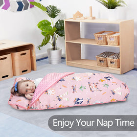 PRIMLECT extra-large 55x35 nap mat ideal for daycare and travel.