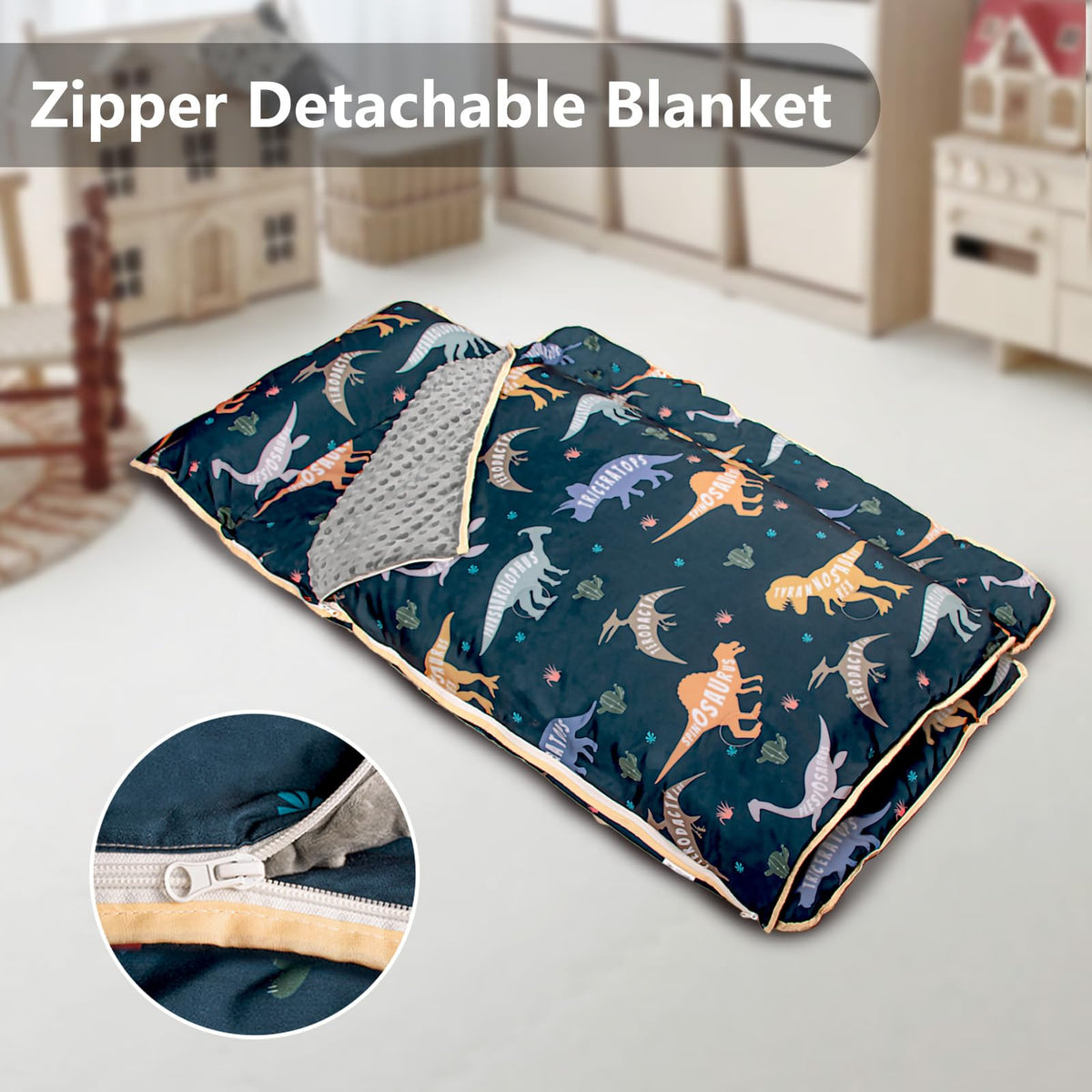 Primlect nap mat detachable blanket feature for flexible use