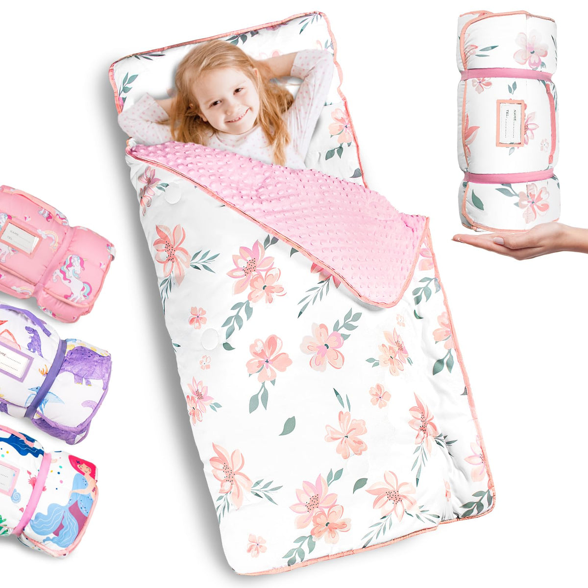 PRIMLECT nap mat with flowers design for cozy daycare naps