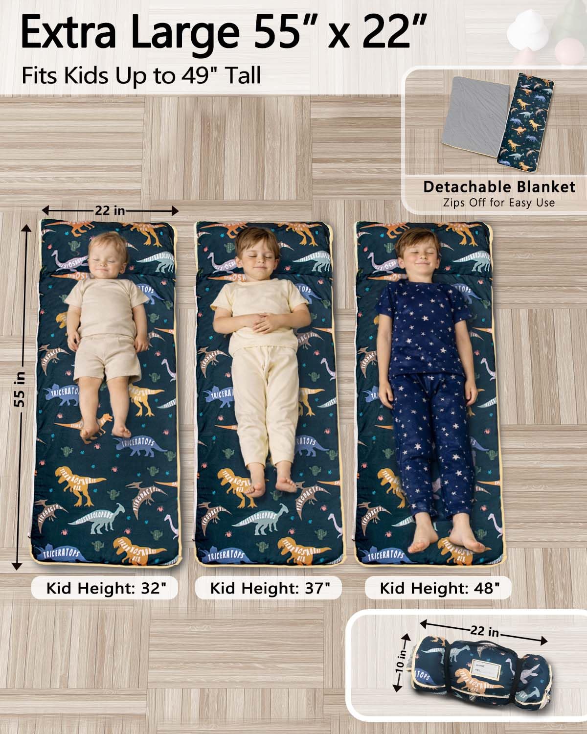 Primlect nap mat includes pillow for added comfort