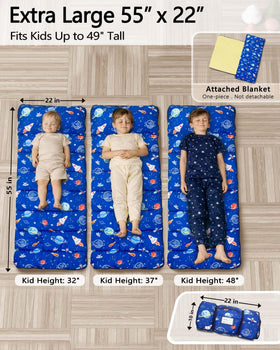 PRIMLECT nap mat removable pillow detail showing 4.5-inch thickness for customizable comfort