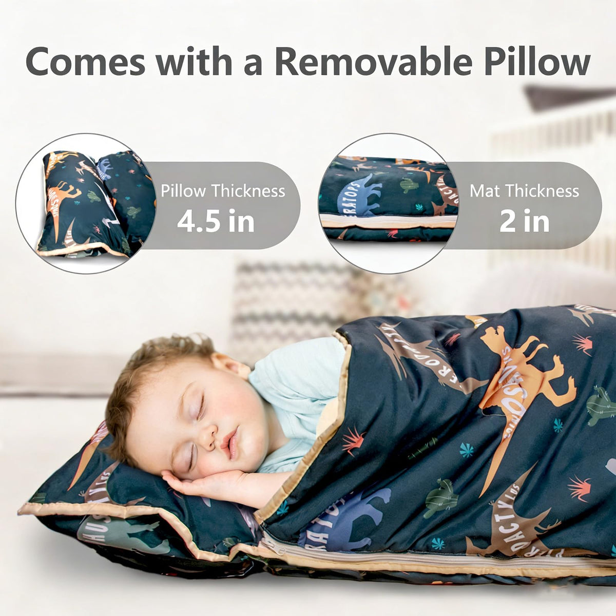 Primlect nap mat made from soft poly microfiber for durability