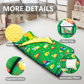 Primlect nap mat is machine washable for quick cleanup after daycare.