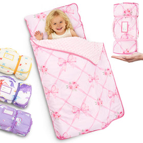 Primlect thickened toddler nap mat folded for compact storage