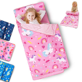 Primlect toddler nap mat with removable pillow ready for daycare nap time