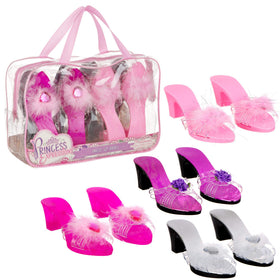PRINCESS EXPRESSIONS four-pack toddler dress-up heels in all colors for imaginative play