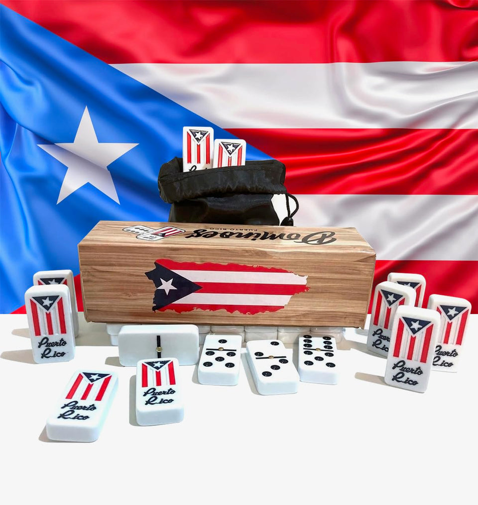 PRK 14 Puerto Rico domino tiles with vibrant artwork for authentic gameplay
