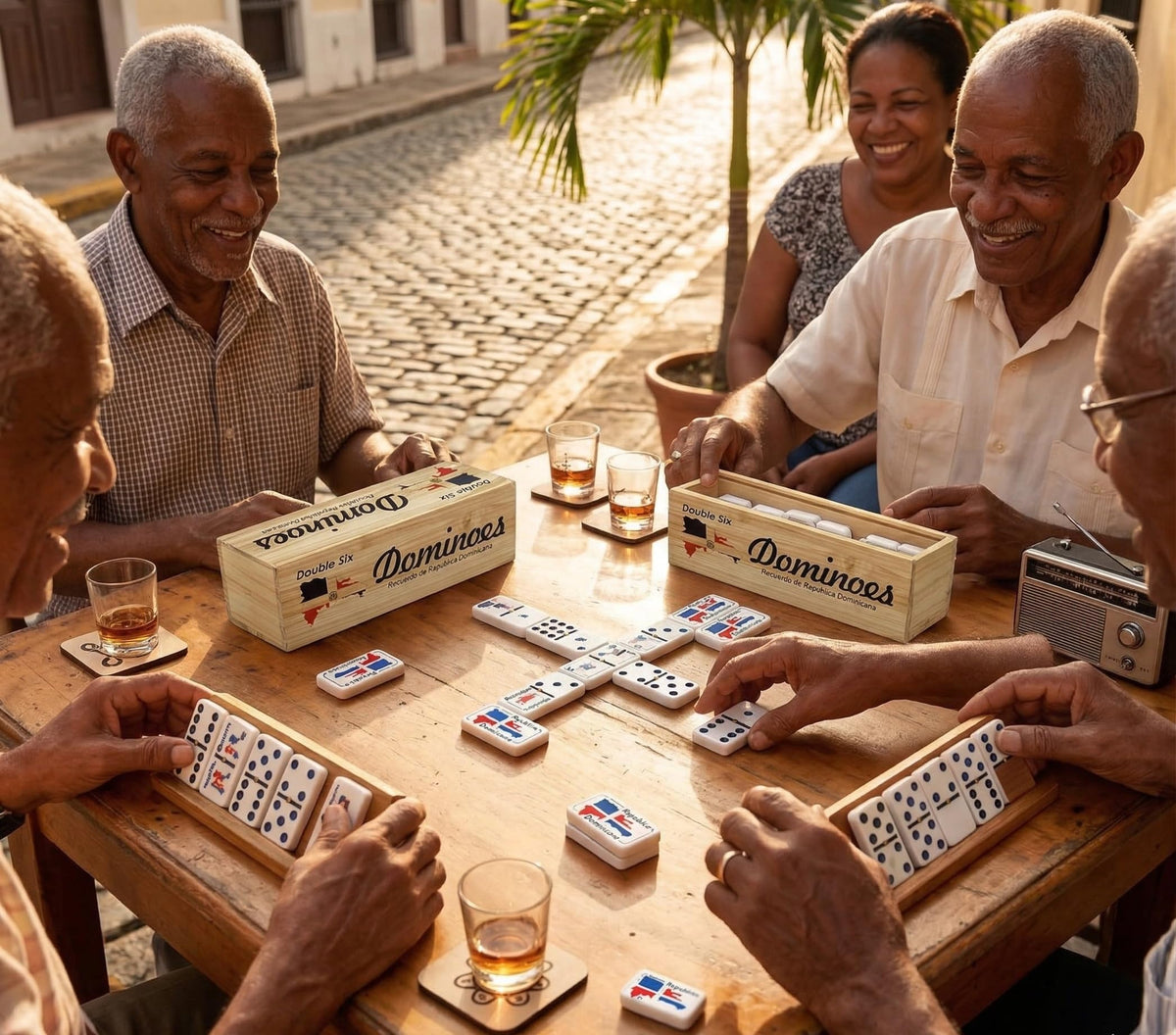 PRK 14 double six domino set includes 28 tiles for classic games