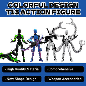 prntedtou T13 figures demonstrate articulation for dramatic posing