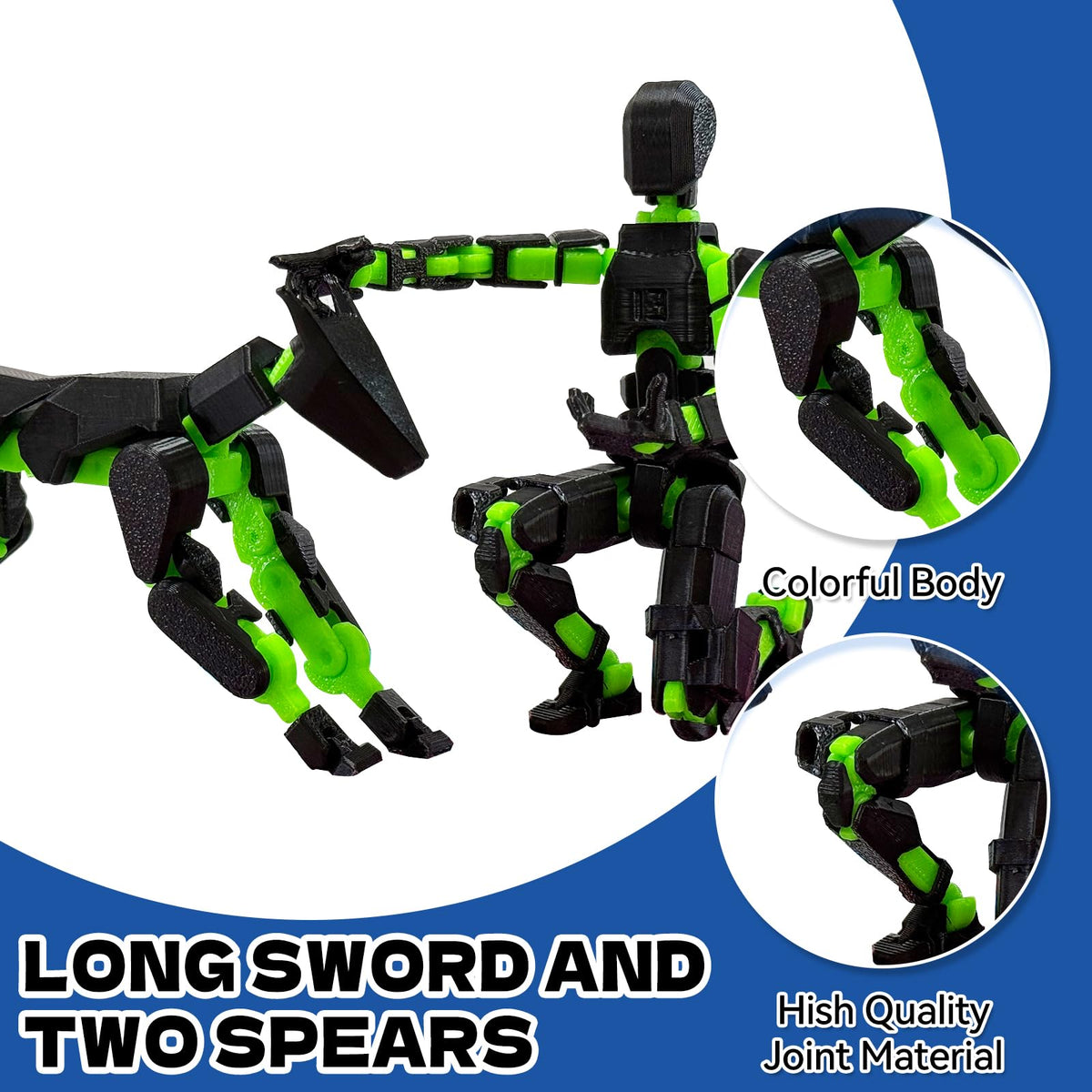 prntedtou T13 deluxe figure 2 side view highlights interchangeable hands for varied looks