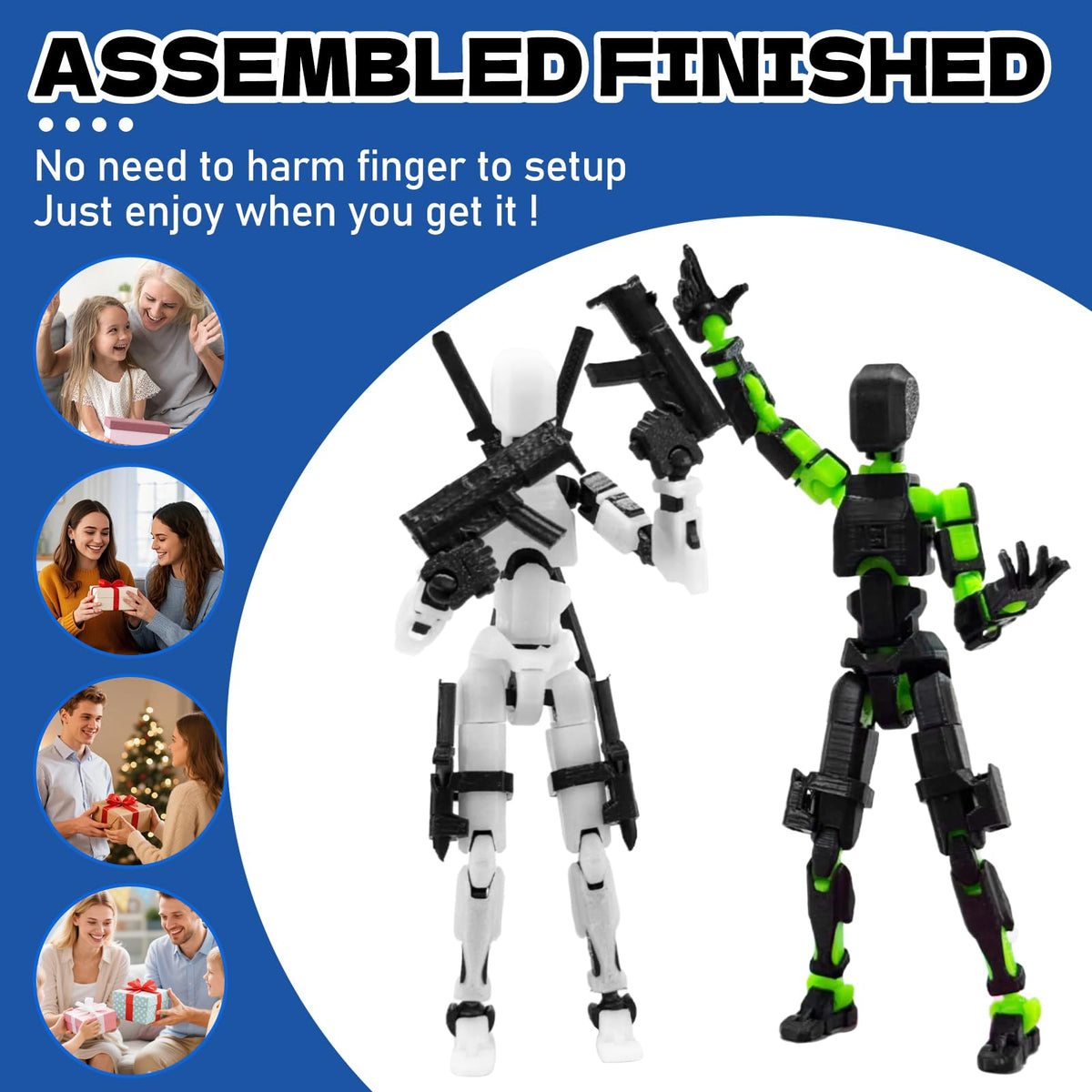 prntedtou T13 deluxe set interchangeable hands and weapons for richer poses