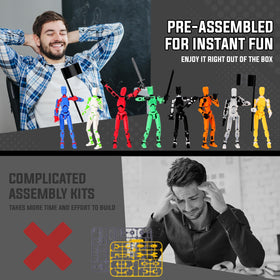 prntedtou T13 Robo figure back view showing customizable accessories.