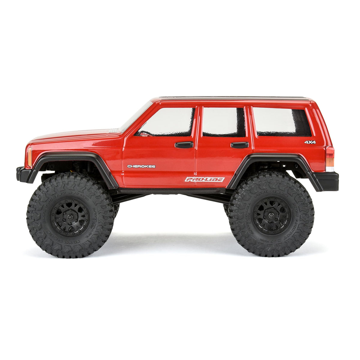Pro-Line paint then peel overspray film for Cherokee body ensures clean edges