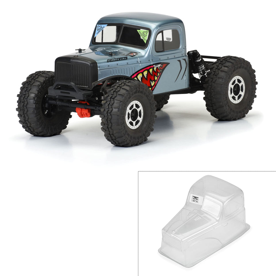 Pro-Line Comp Wagon cab-only clear body for 12.3-inch wheelbase enables easy chassis fit