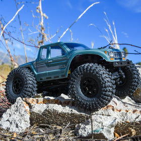 Pro-Line Coyote SCX24 clear unpainted body ready for customization.