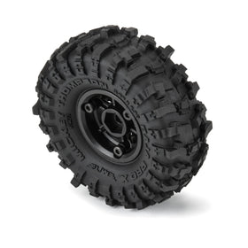 Pro-Line mini Holcomb black 1.0 wheel showcases retro-inspired look.