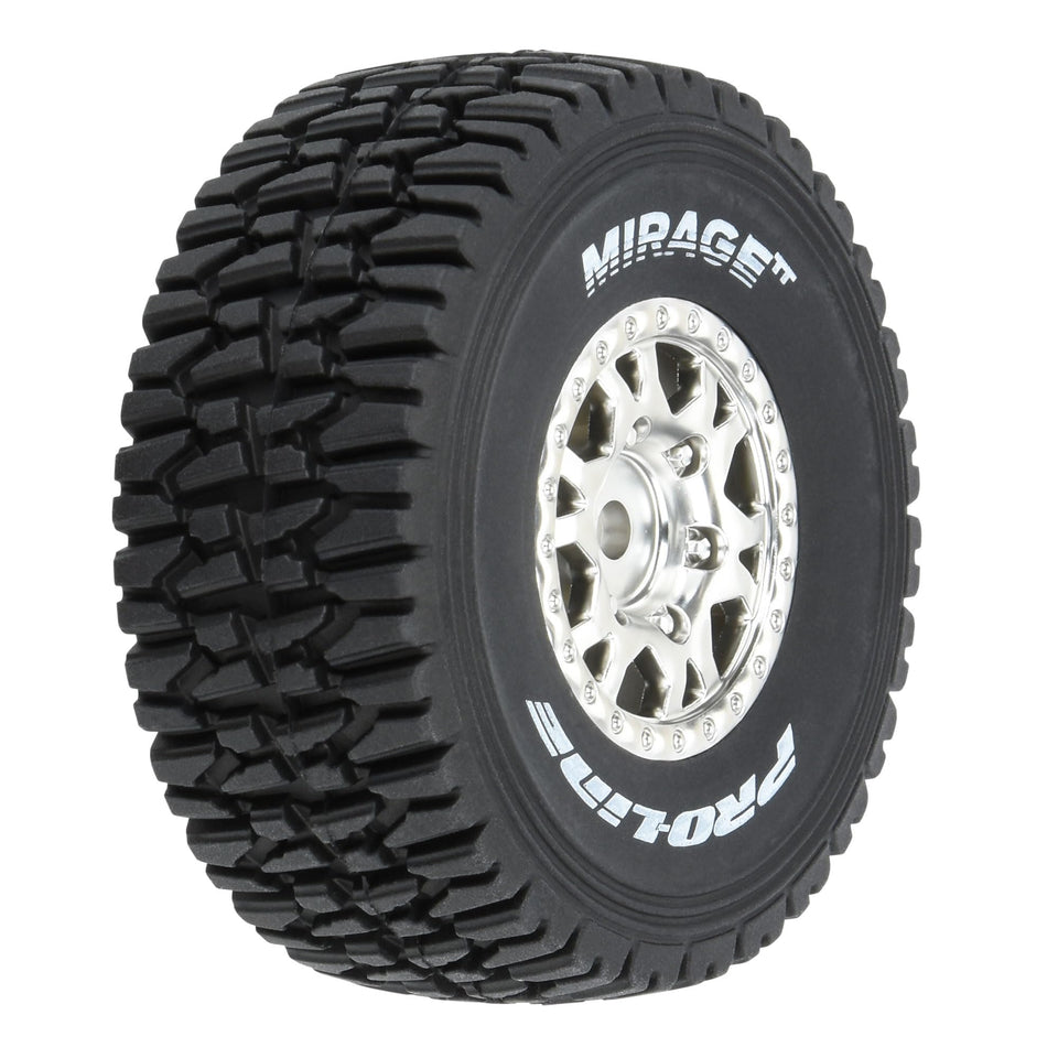 Pro-Line Mirage TT tires mounted on Impulse 12mm wheels for Mojave GROM