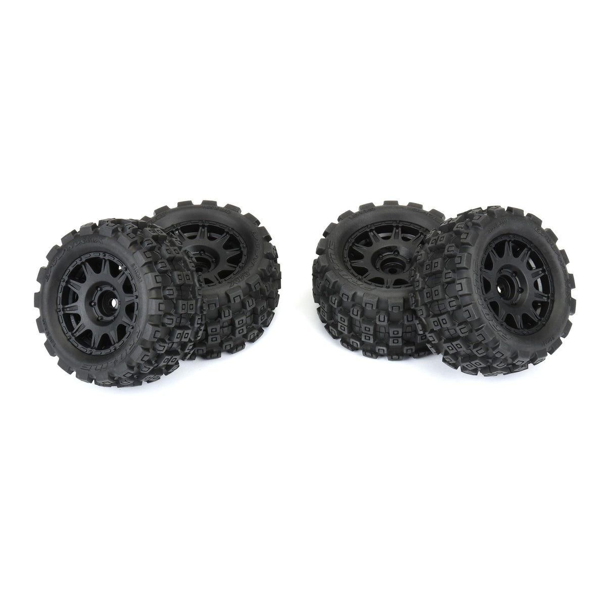 Raid wheels 10-spoke design shown for race-ready realism.