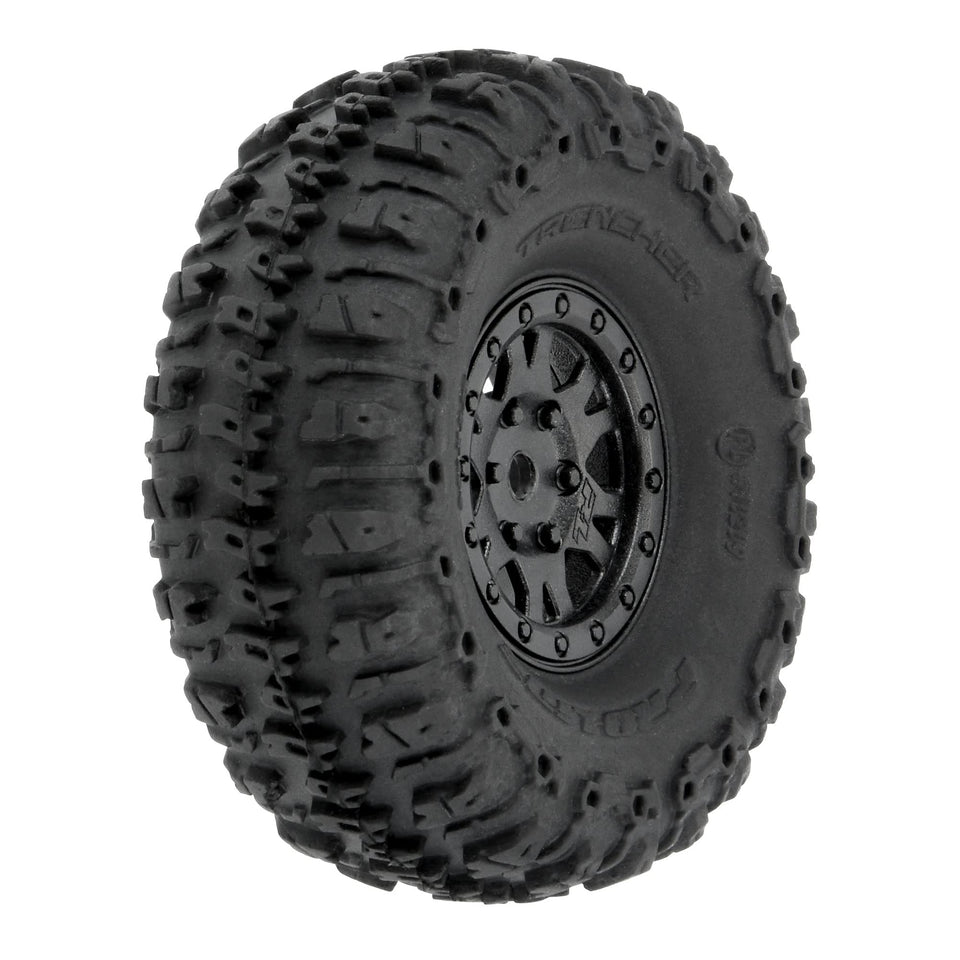 Pro-Line Trencher 1.0 tire close-up tread detail for improved grip on rough terrain.