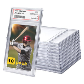 Pro-Tec Frosted Slab Empty Pack 10 PSA-style design enhances professional-looking collections.