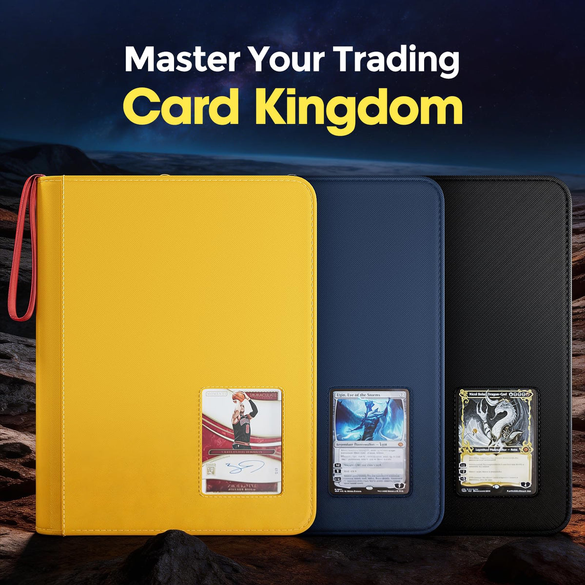 ProCase binder with non-PVC sleeves helps prevent card fading.