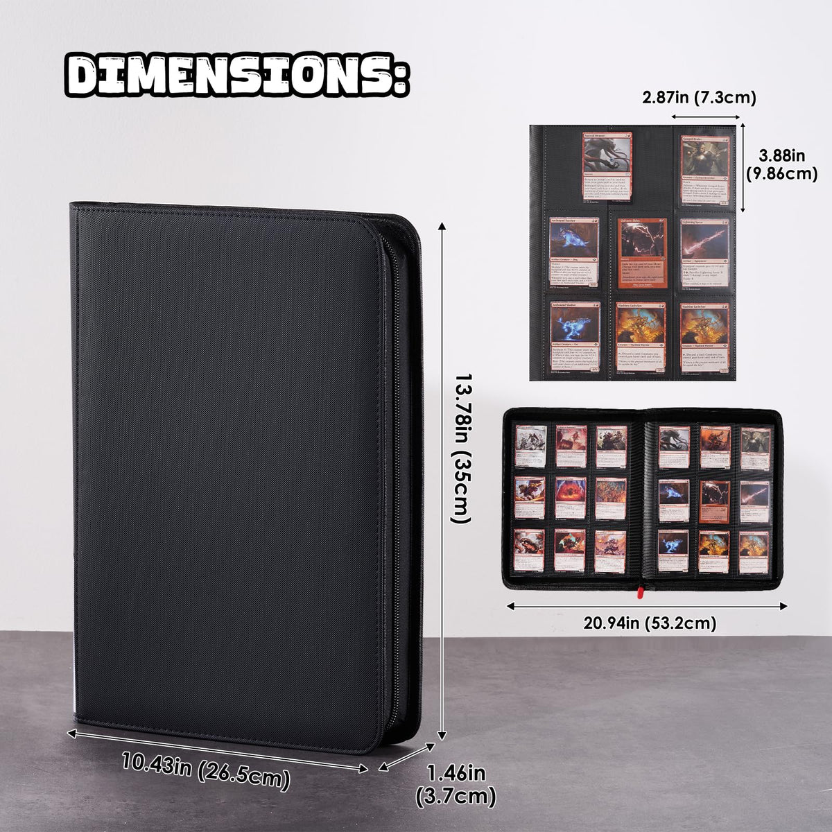 ProCase binder with 720-card capacity across two binders.