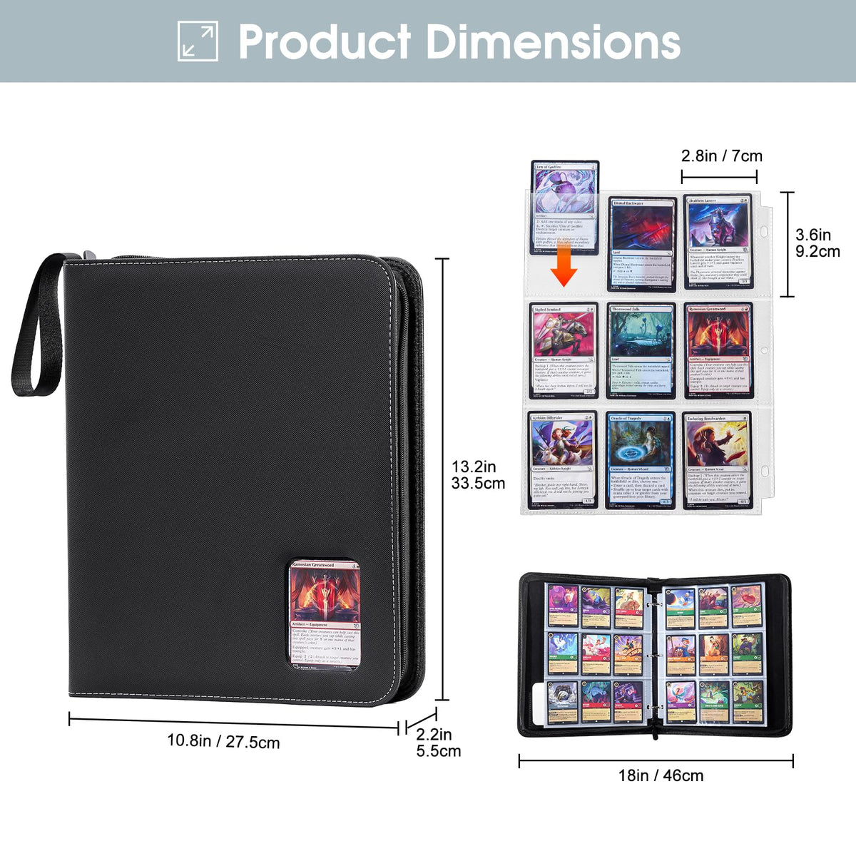 ProCase 900 Pockets Card Binder double-sided pockets maximize storage.