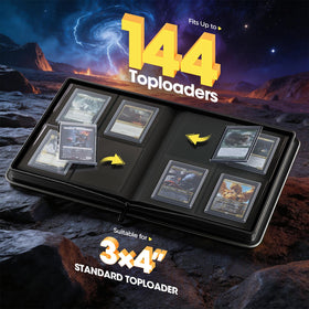 Front display window in the ProCase binder for quick card preview.