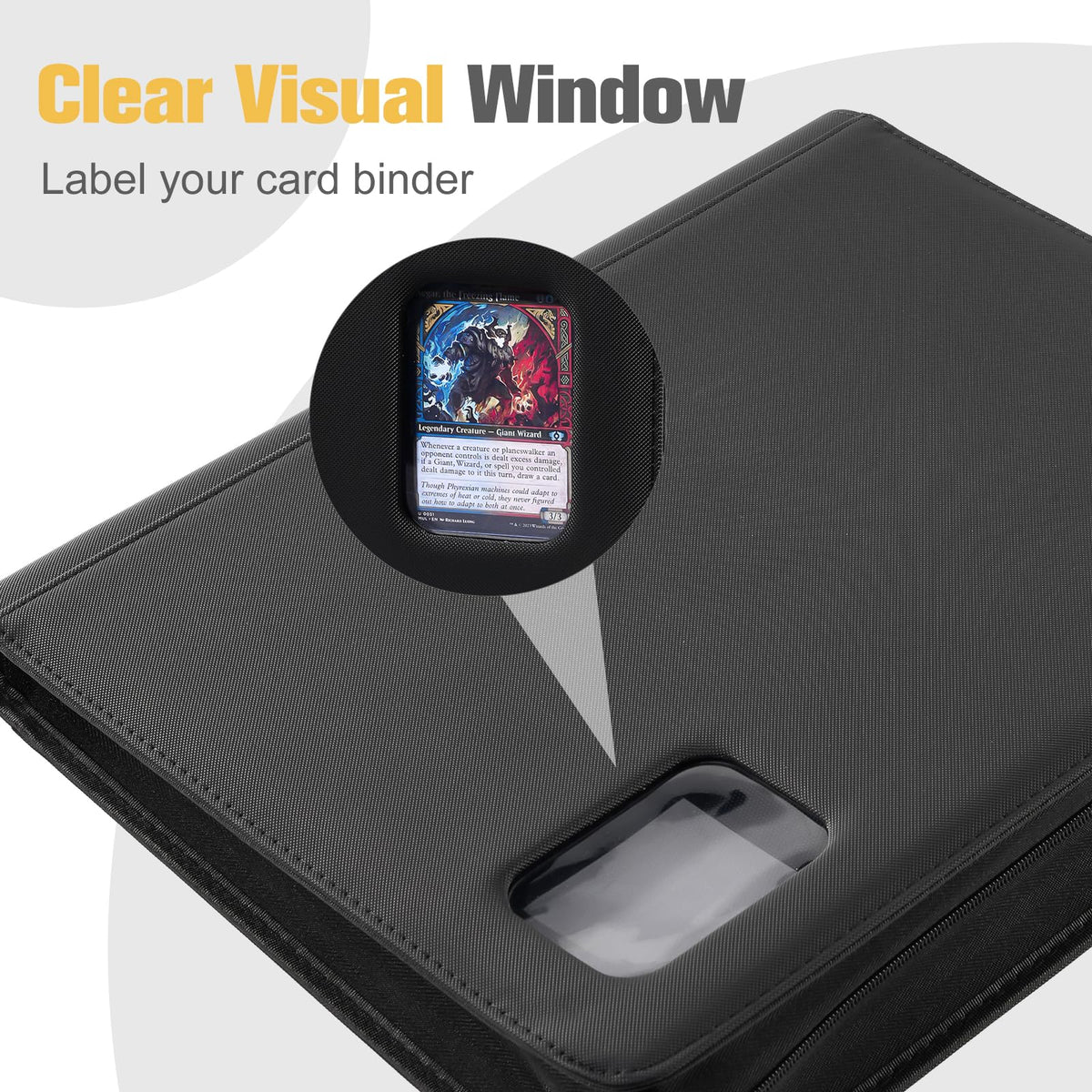 Non-PVC pockets safeguard cards and preserve holographics over time.
