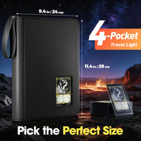 Side-loading pockets in the ProCase binder for easy insertion and removal.